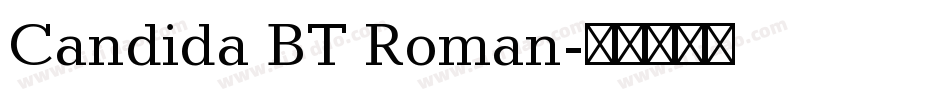 Candida BT Roman字体转换